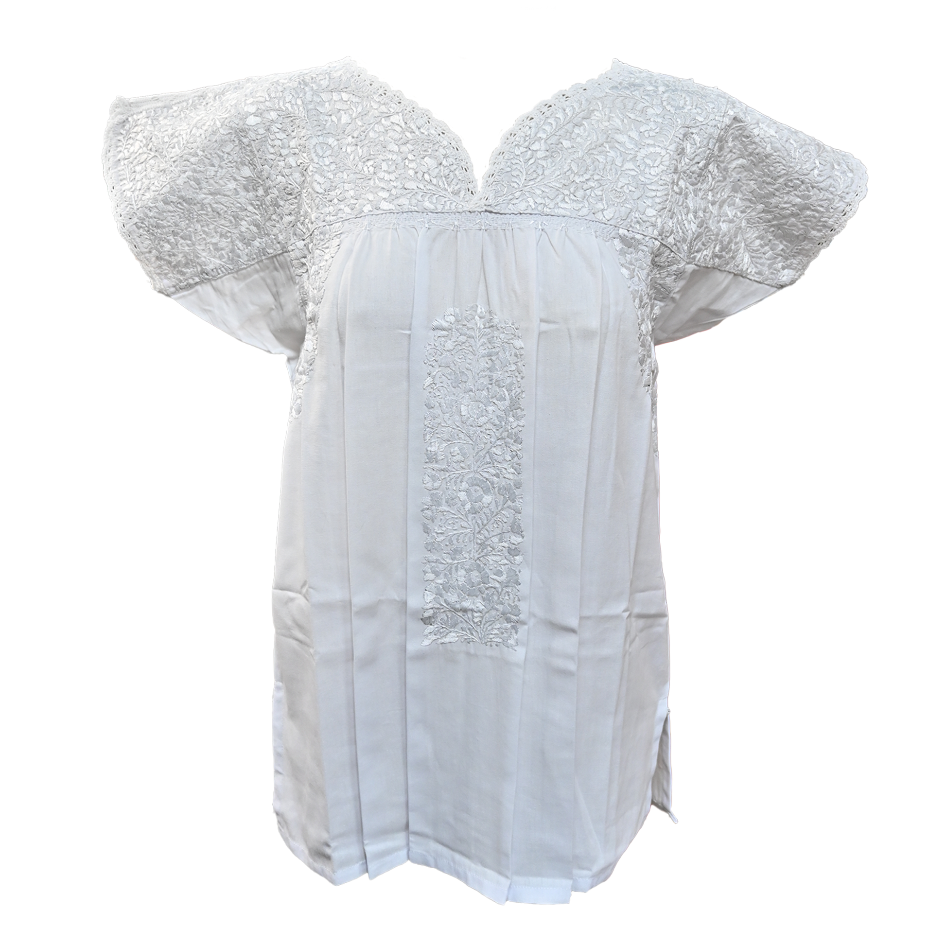 White with White Embroidery Casa Del Sur White with White Embroidery Casa Del Sur